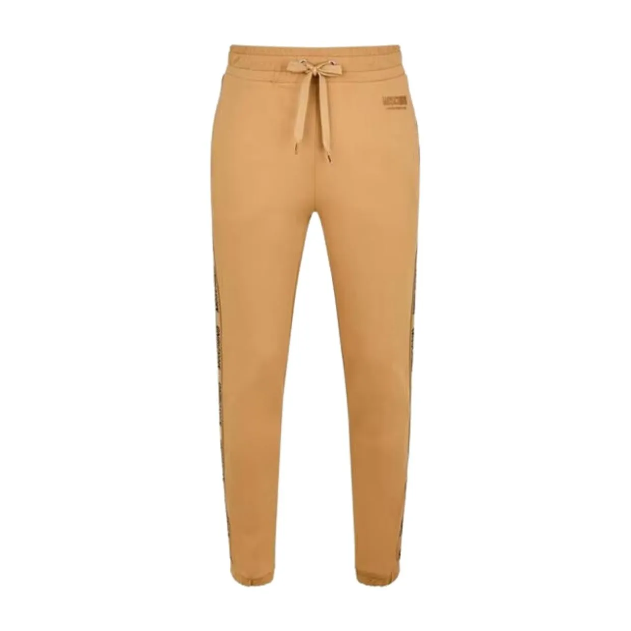 Moschino Underwear Logo Tape Beige Jogging Bottoms