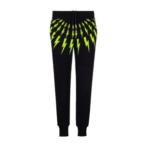 Neil Barrett Kids Lightning Bolt Printed Jogging Bottoms