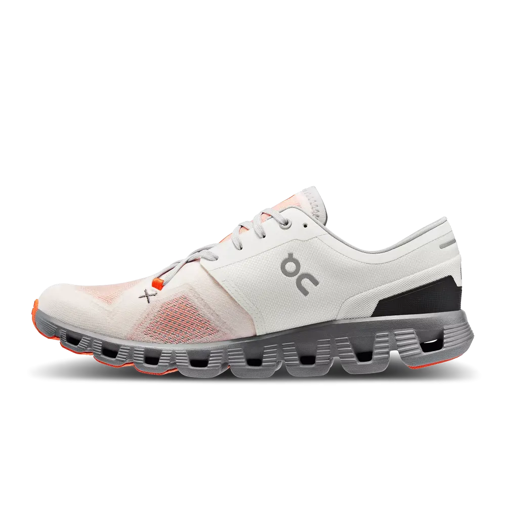 On Running Men's Cloud X 3 Shoes - Ivory / Alloy