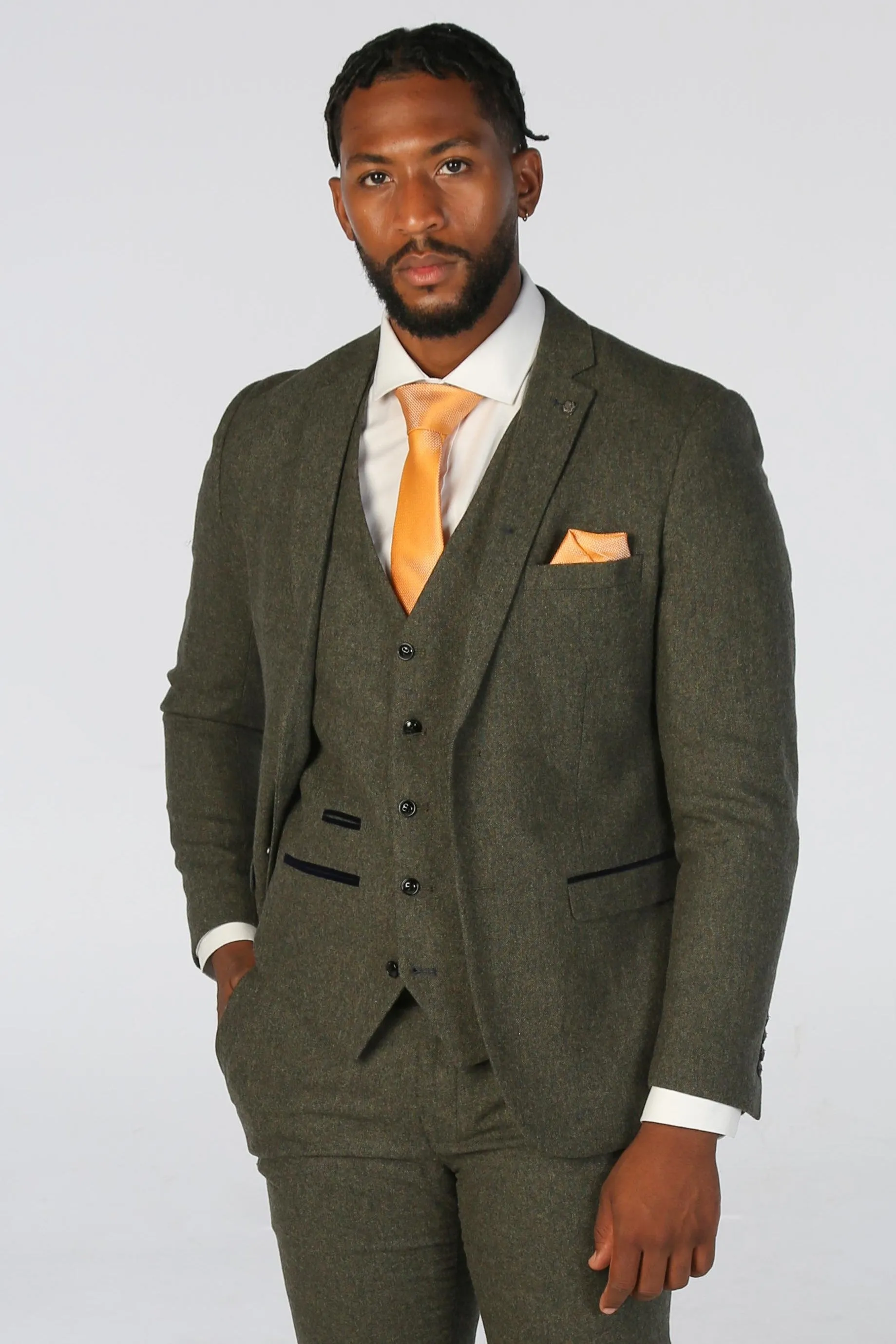 Oscar Green Tweed Three Piece Suit