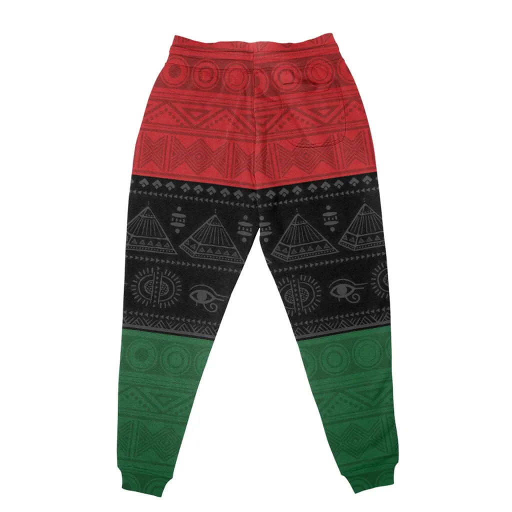 Pan African Ankh Fleece All-over Hoodie And Joggers Set