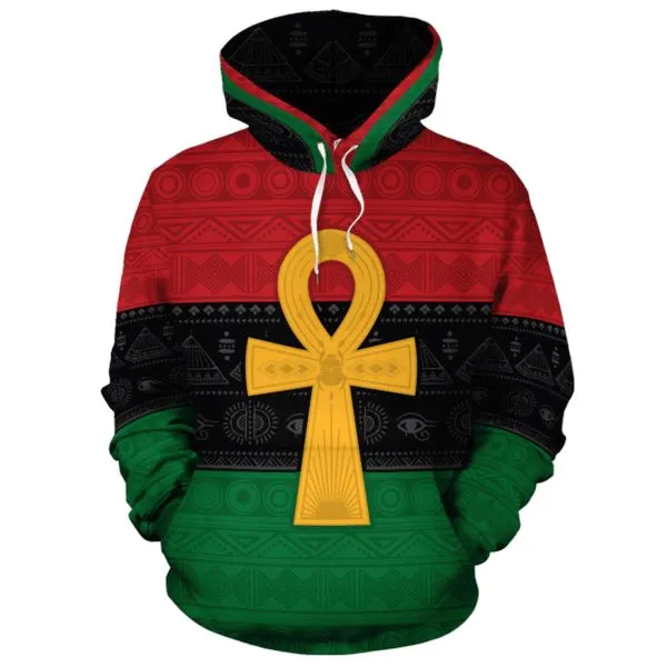 Pan African Ankh Fleece All-over Hoodie And Joggers Set