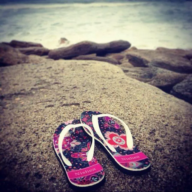 Paparte Personalized Flip Flops