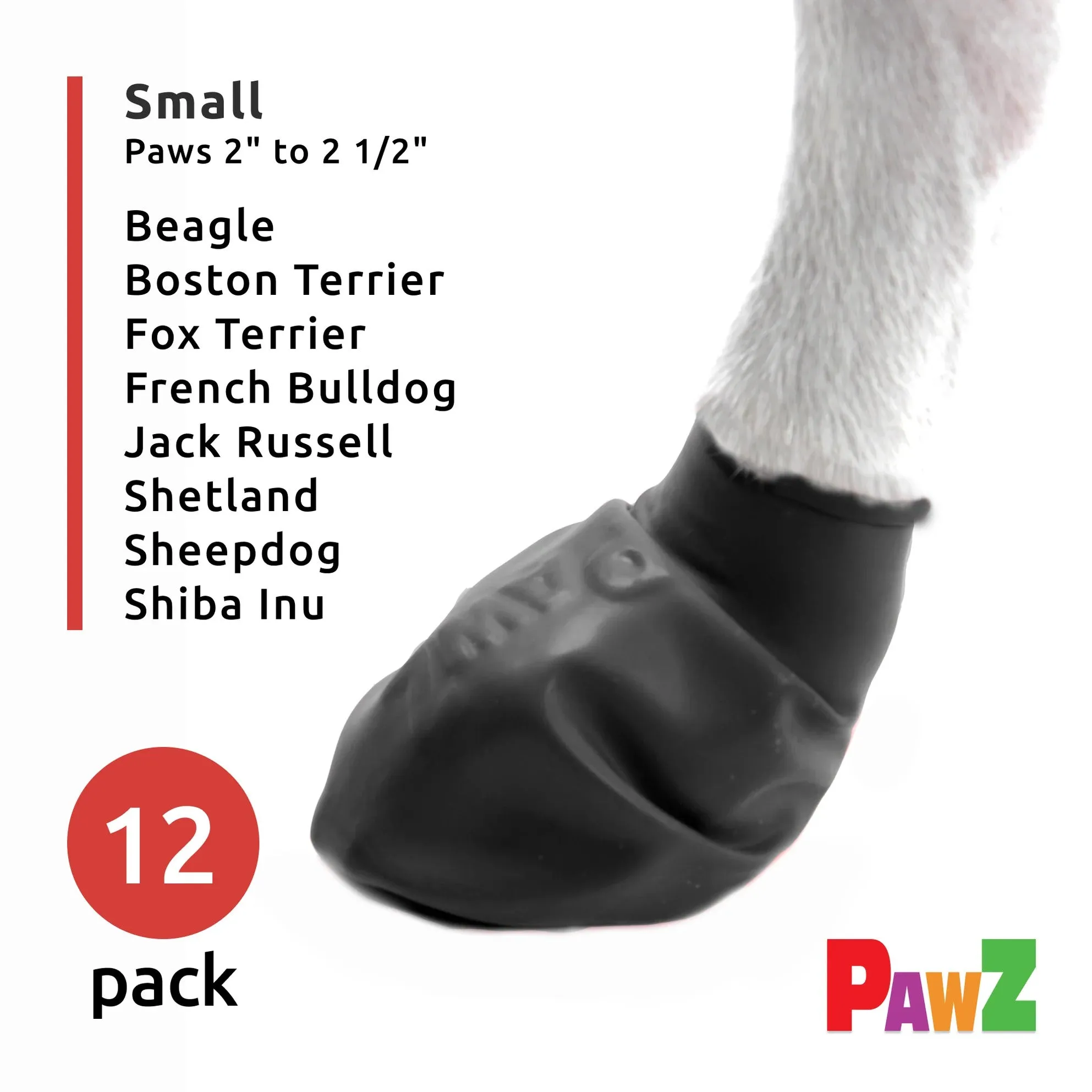 Pawz Boots - Black Rubber - Dog Boot