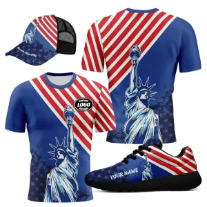 Personalized Special Combo Offer, Custom Fireworks, Pigeons Shoes, Jersey and Hat, Best Gift for 4th of July