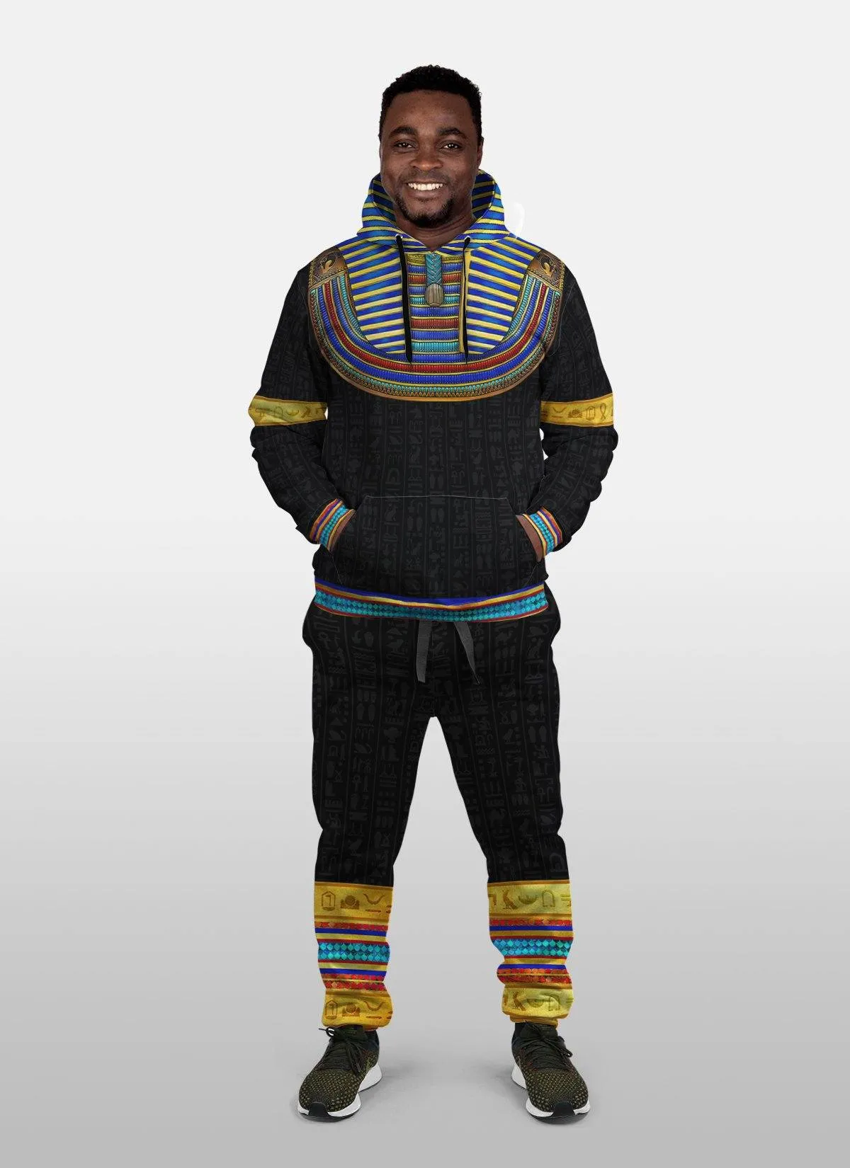 Pharaoh Cosplay Fleece All-over Hoodie And Joggers Set