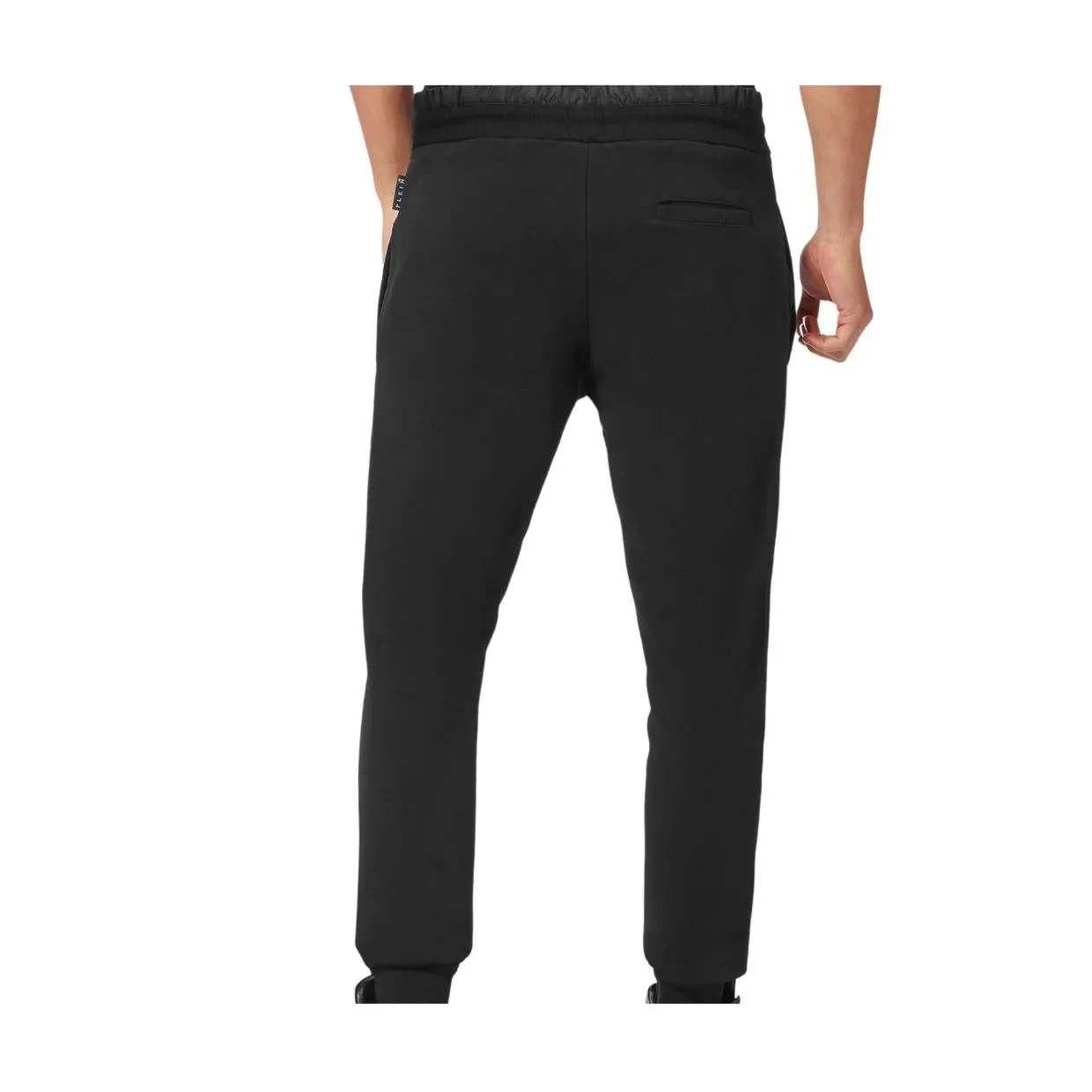 Philipp Plein Black Hexagon Logo Jogging Bottoms