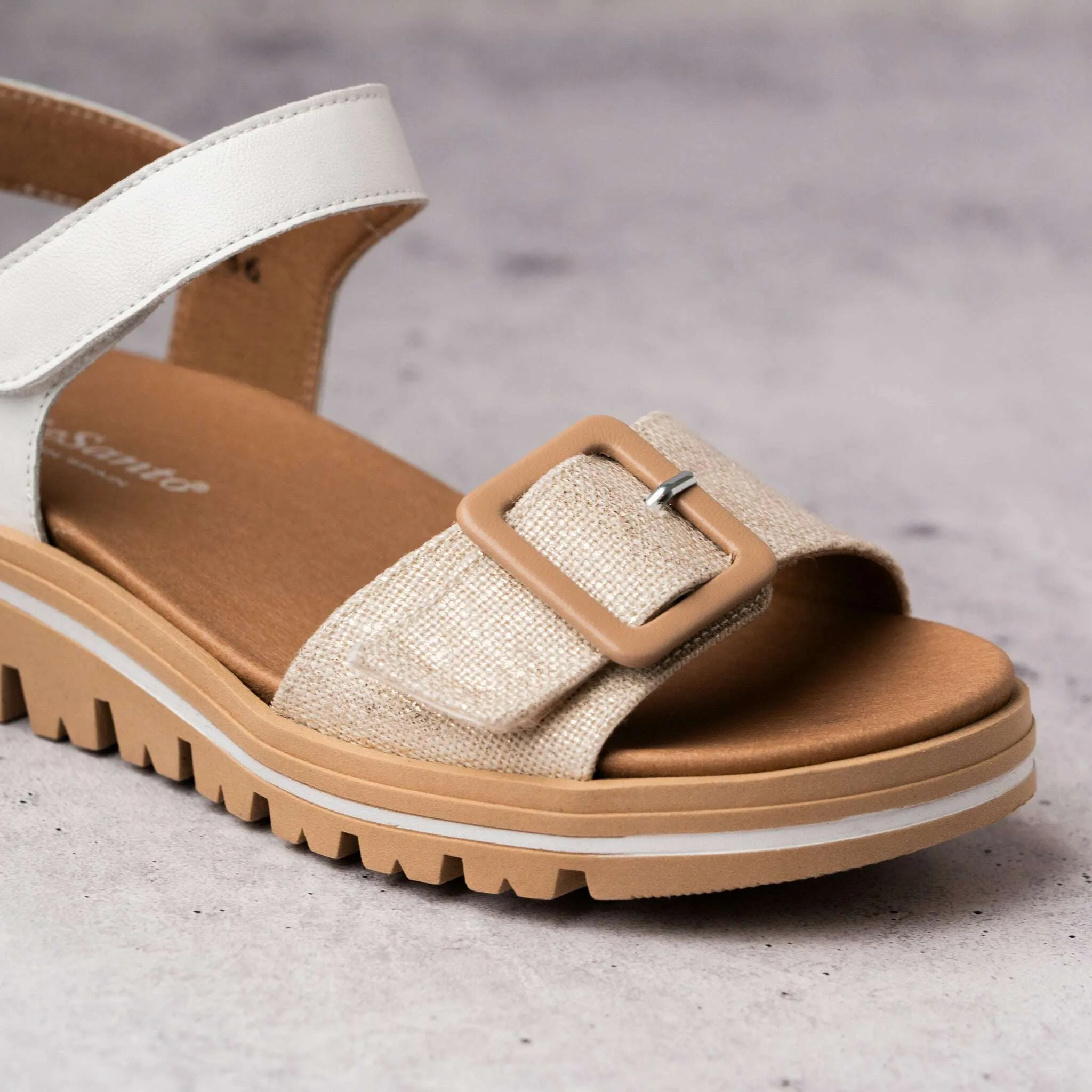 Pie Santo - Joia Sandal (240023) - Beige