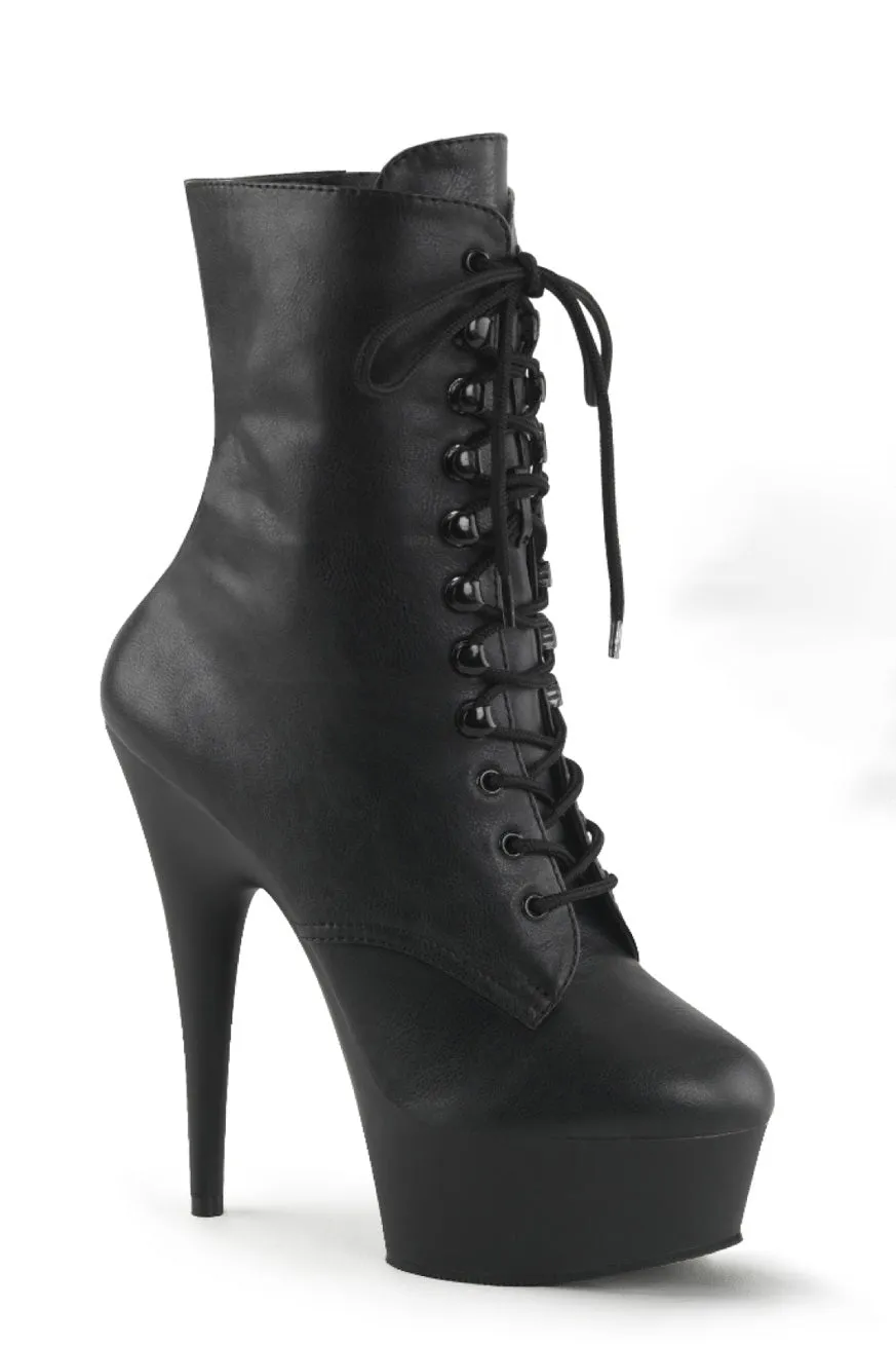 Pleaser USA Delight-1020 6inch Pleaser Boots - Matte Black