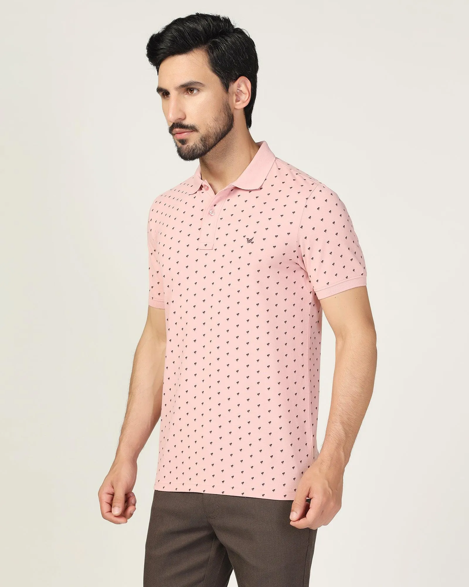 Polo Pink Printed T-Shirt - Simba