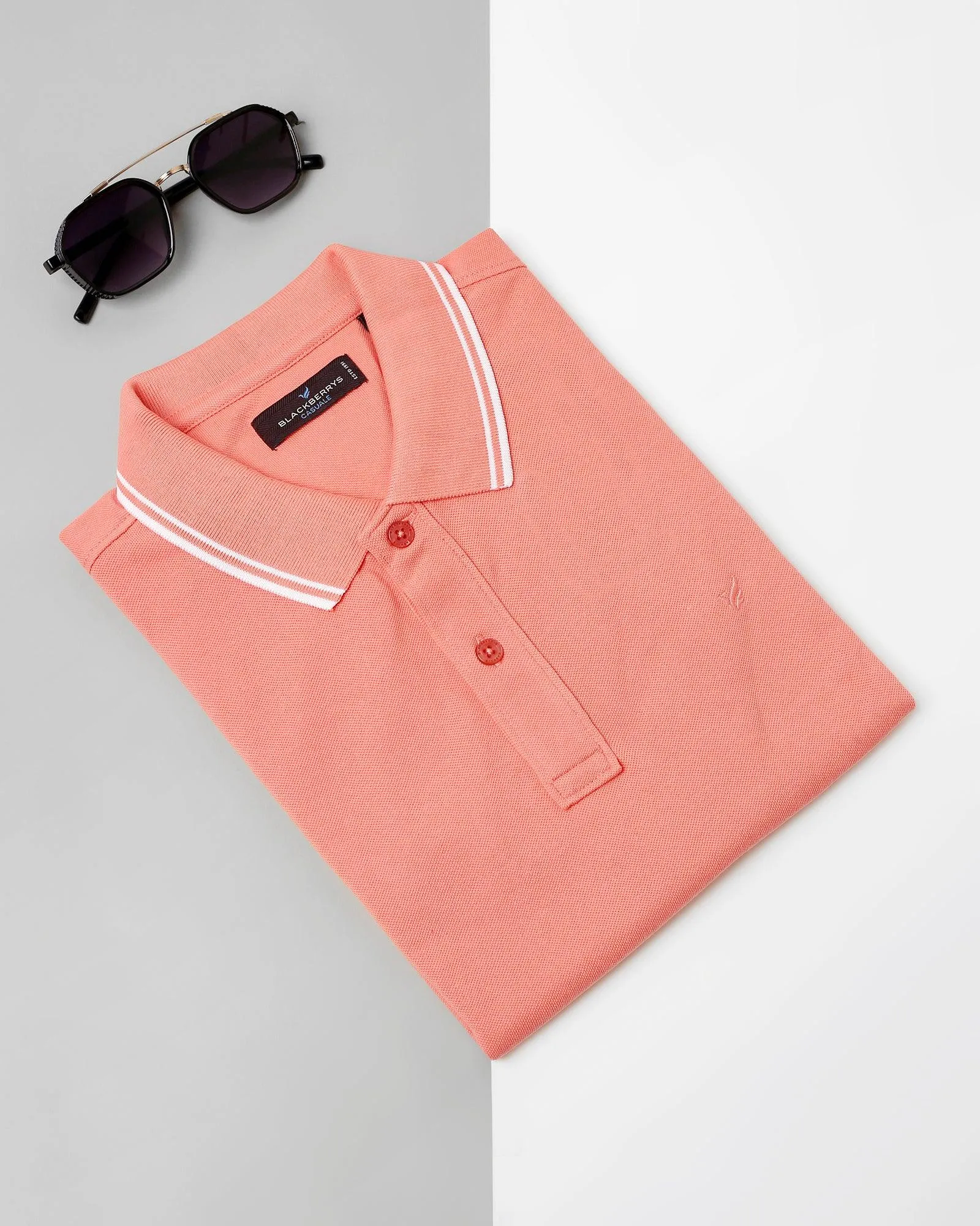 Polo Pink Solid T-Shirt - Fifa