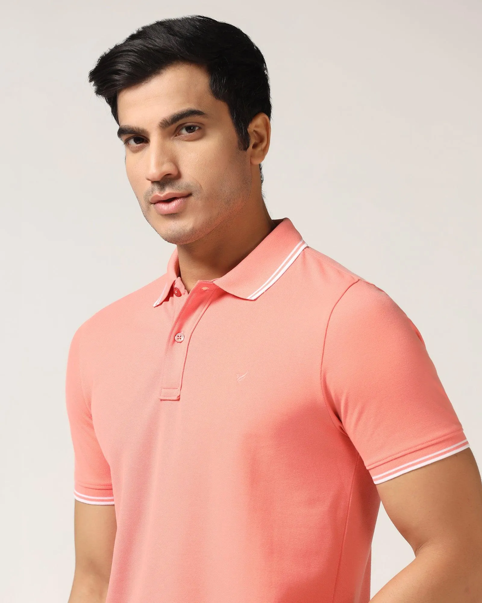 Polo Pink Solid T-Shirt - Fifa