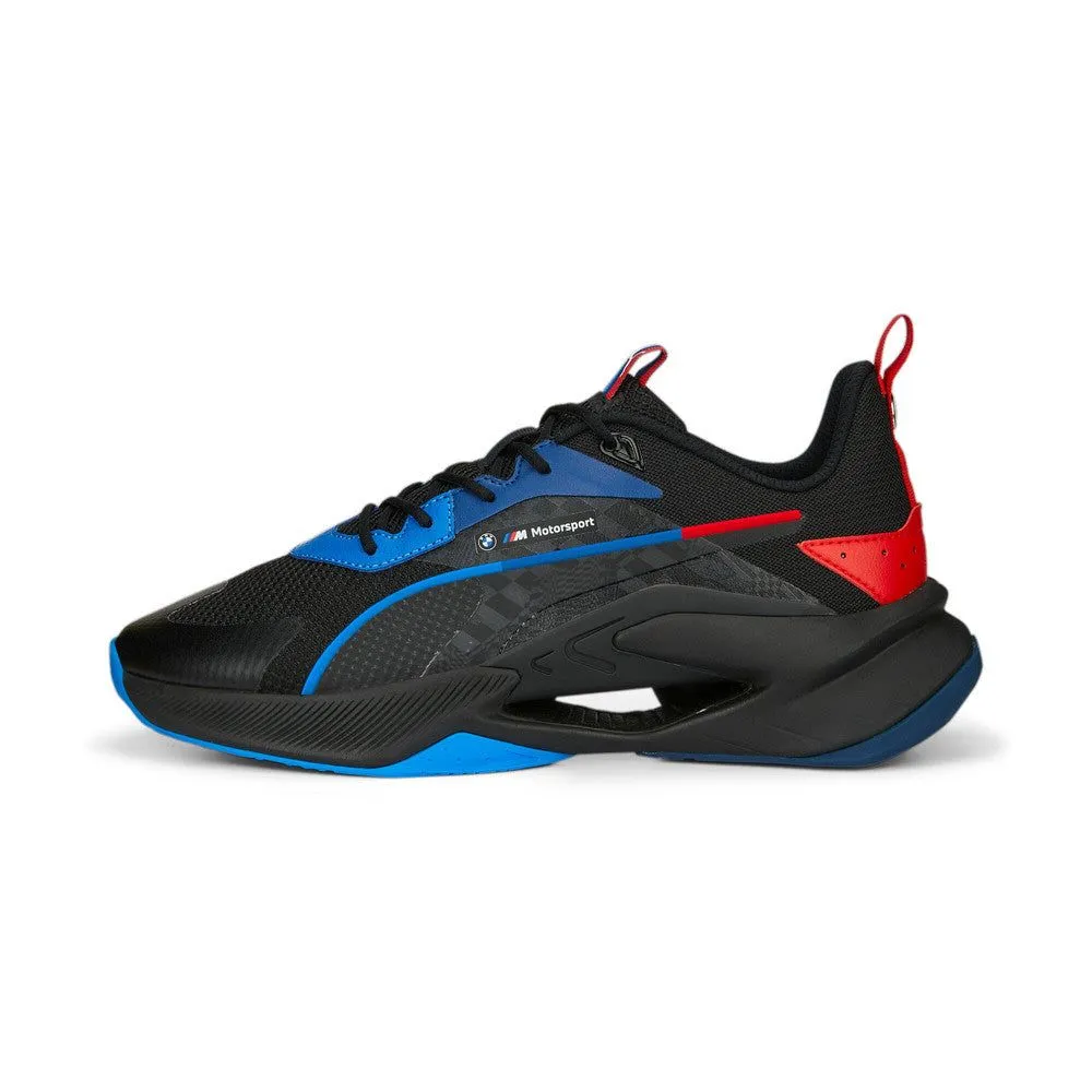 PUMA Men's BMW M Motorsport LGND Renegade Shoes - Black / Cool Cobalt / Pop Red