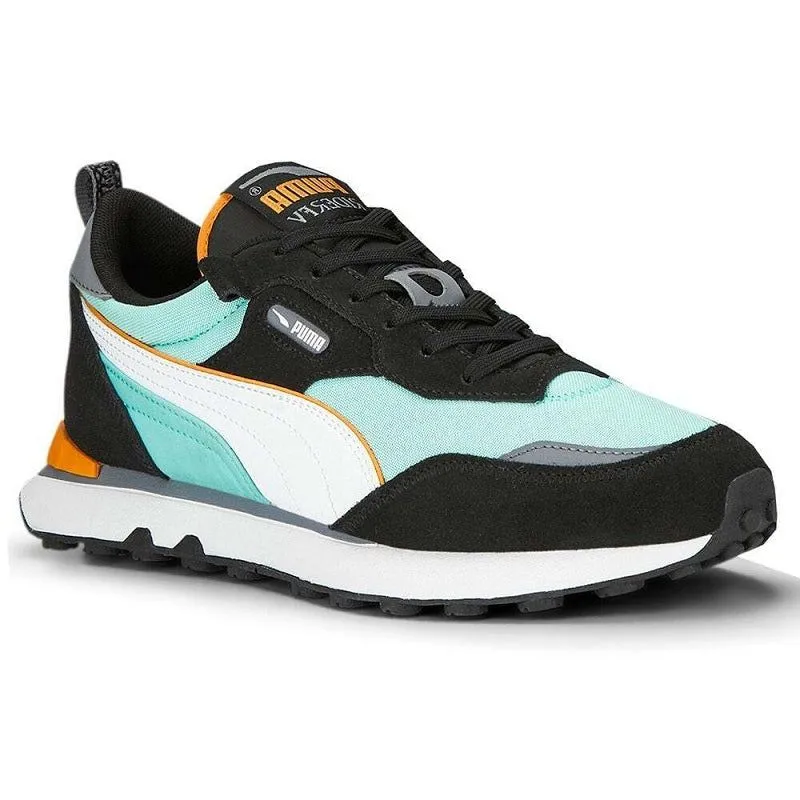 Puma Men's Sportswear Rider FV Shoes - Black / Mint Green / Orange