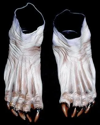 "Gray Monster Deluxe Latex Feet" Halloween Costume Shoes