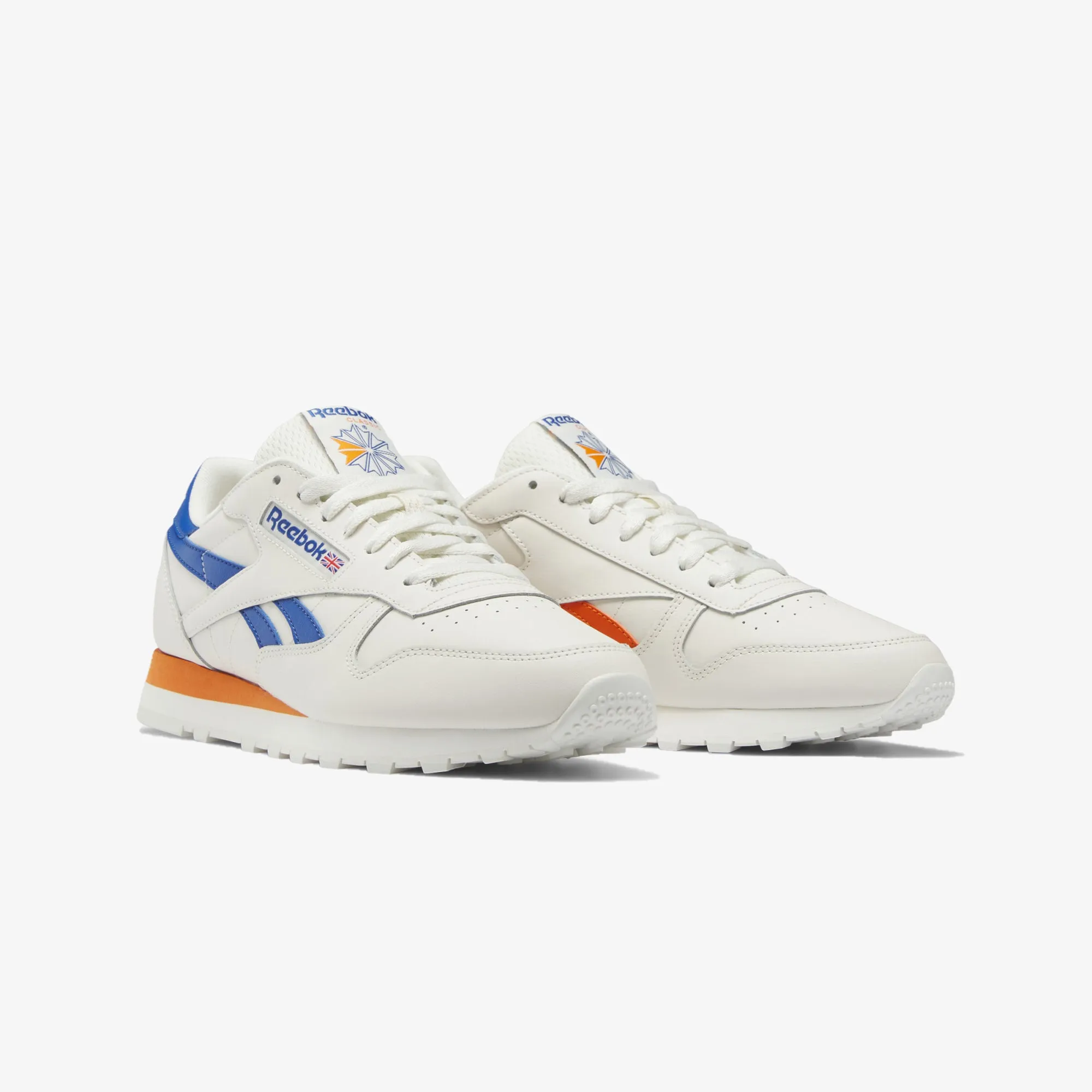 Reebok | CLASSIC LEATHER  { BLUE/ORANGE