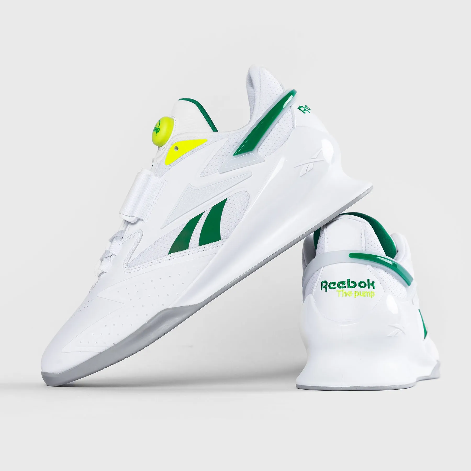 REEBOK - LEGACY LIFTER III - FTWR WHITE/GLEN GREEN/SOLAR ACID YELLOW