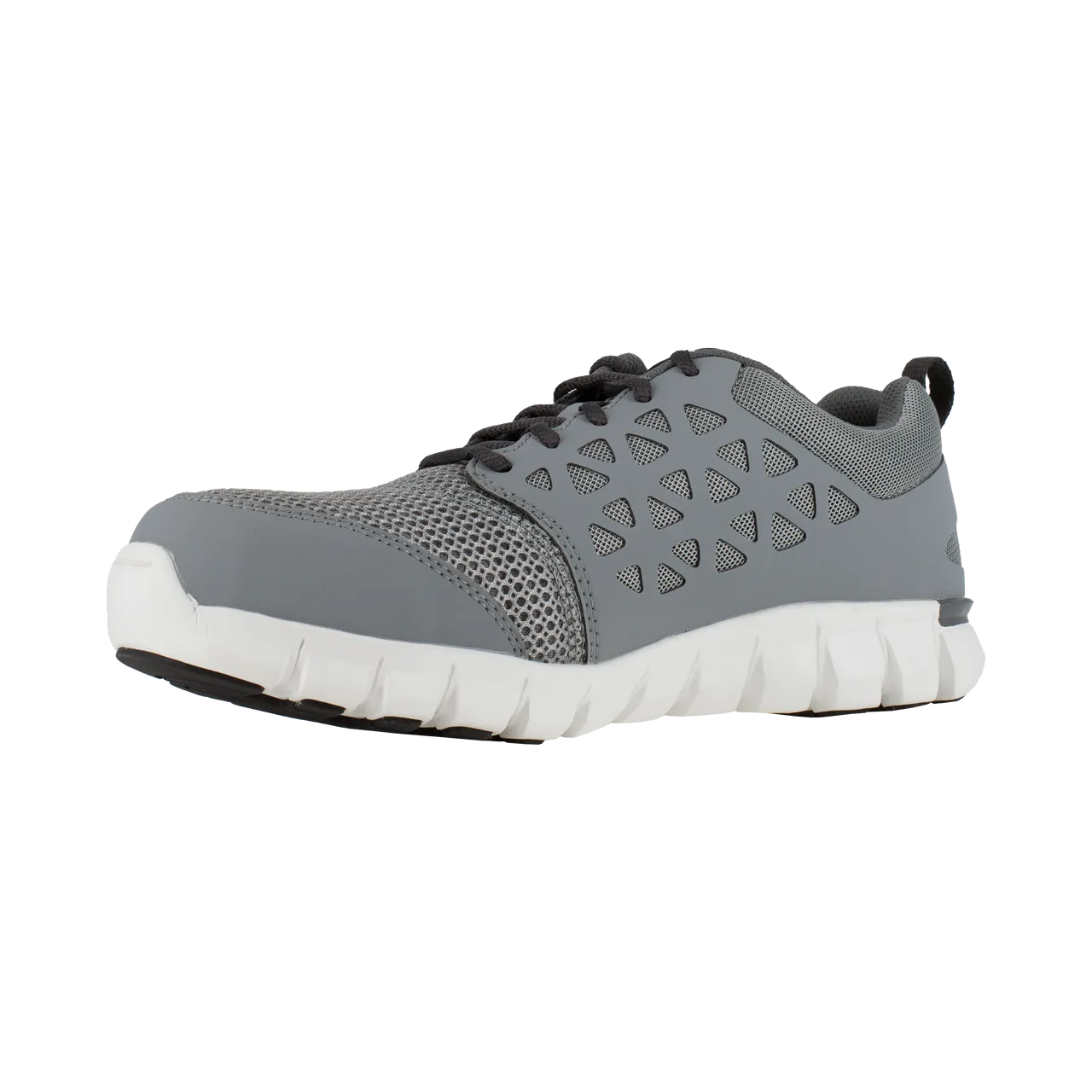 Reebok Work RB4042 Men's Sublite Alloy Safety Toe Cushion Athletic Shoe - Grey