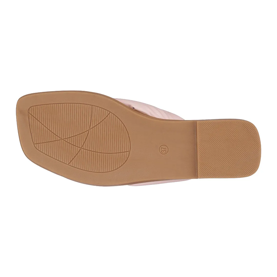 Reid Pink Flat Sandals