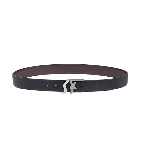 Reversible and Adjustable SF Belt Black Hickory