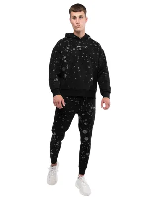 RHINESTONE SPLASH MB JOGGING SUI | BLACK