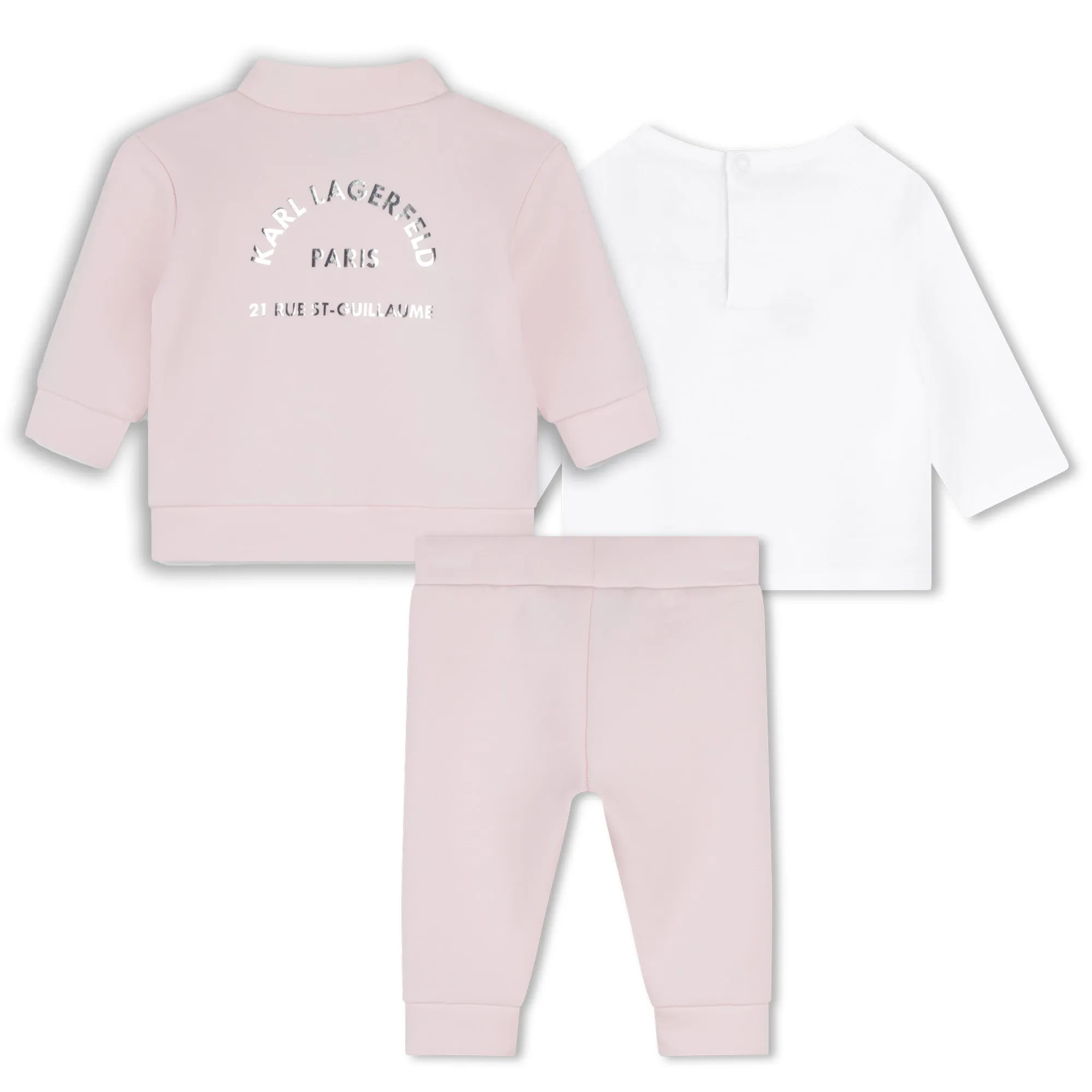 Rose Baby Choupette Long Sleeve Tee Jogging Set