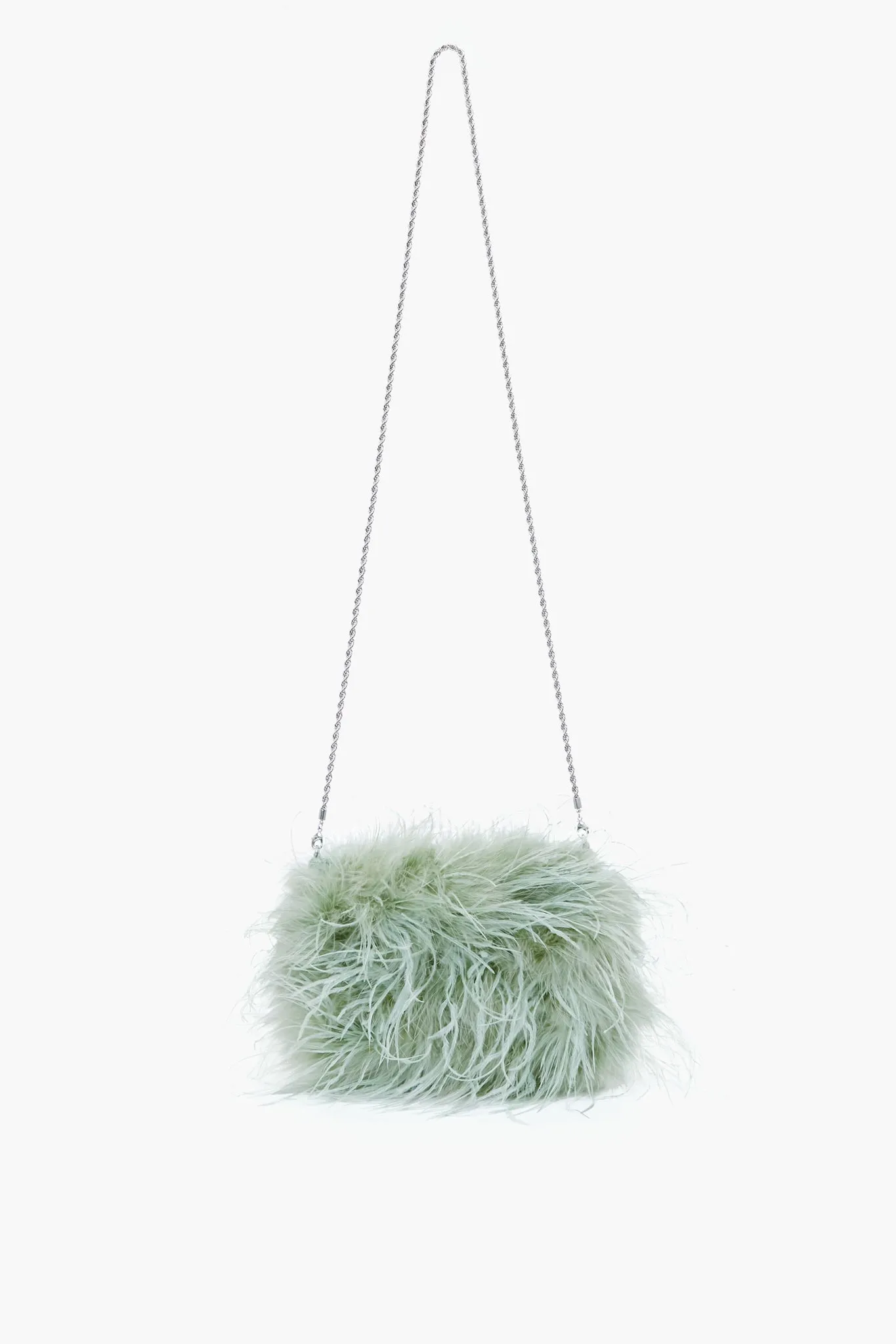 Sage Feathers Zahara Clutch