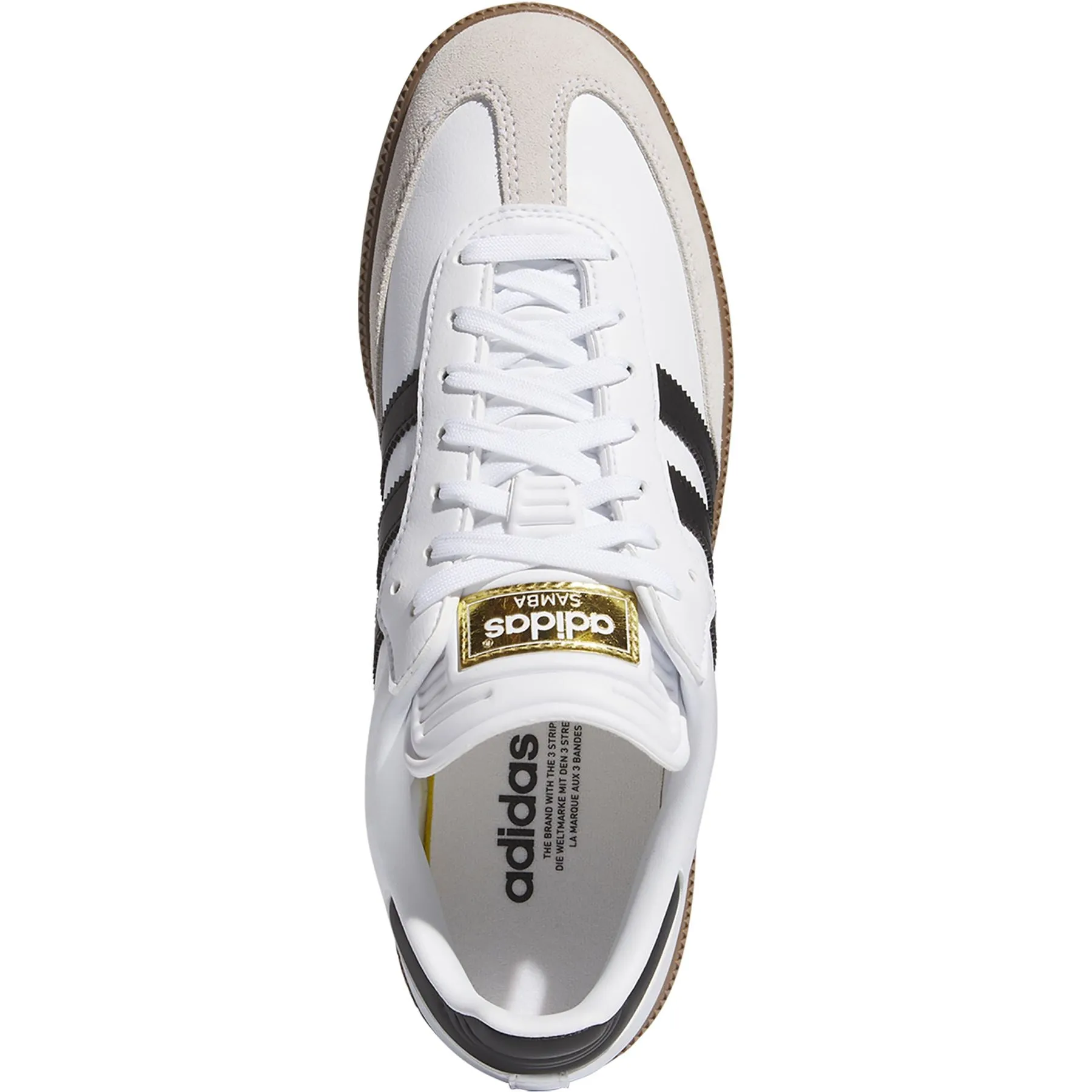 Samba Spikeless Golf Shoes White/Black - 2025