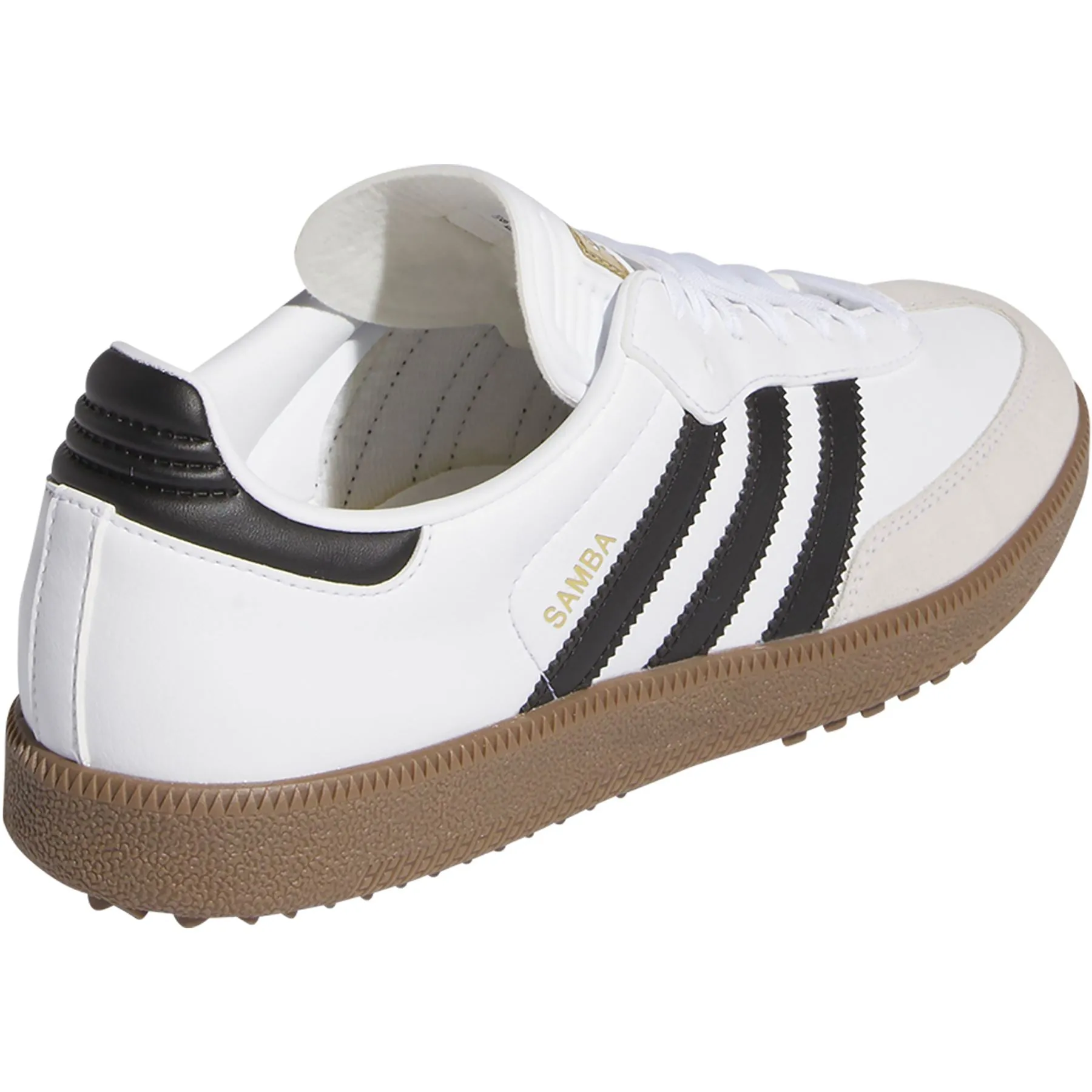 Samba Spikeless Golf Shoes White/Black - 2025