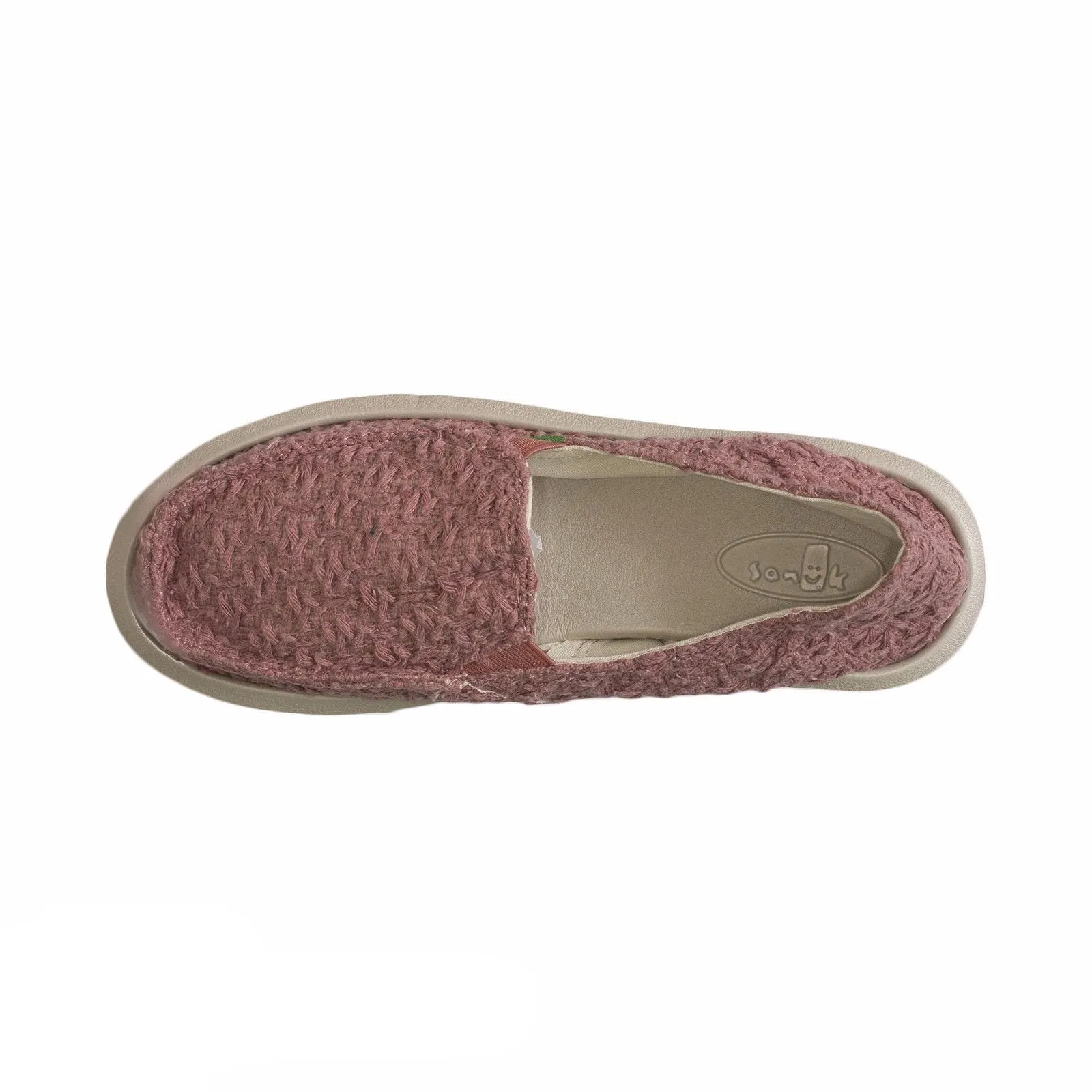 Sanuk Donna Knit Stitch Rose Shoes