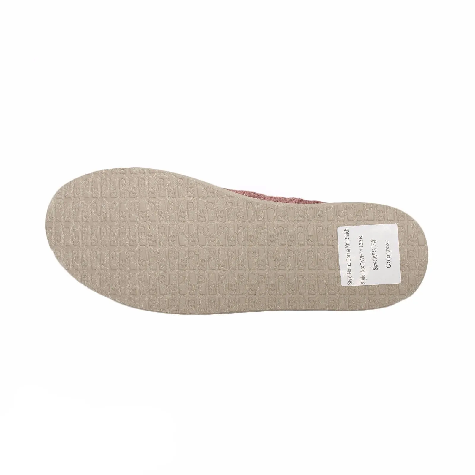 Sanuk Donna Knit Stitch Rose Shoes