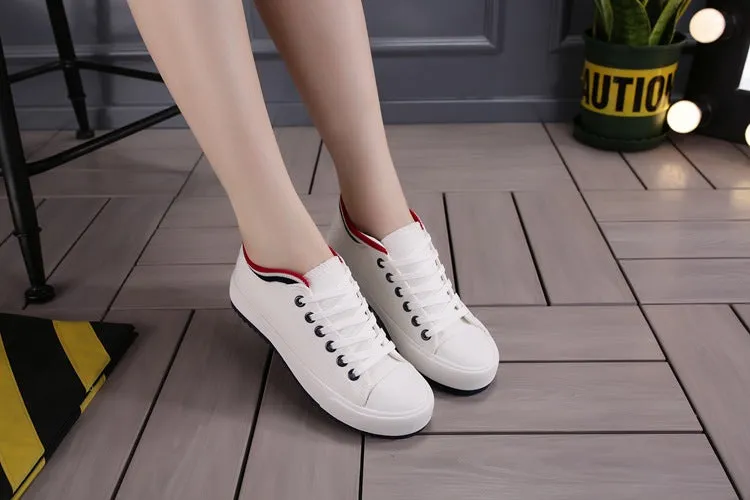 SH317 - Classic Women's Low Flat Canvas Shoes