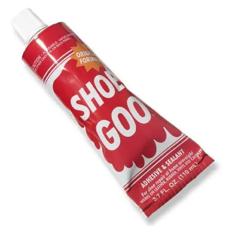 Shoe Goo, Clear or Black, 3.7 oz.