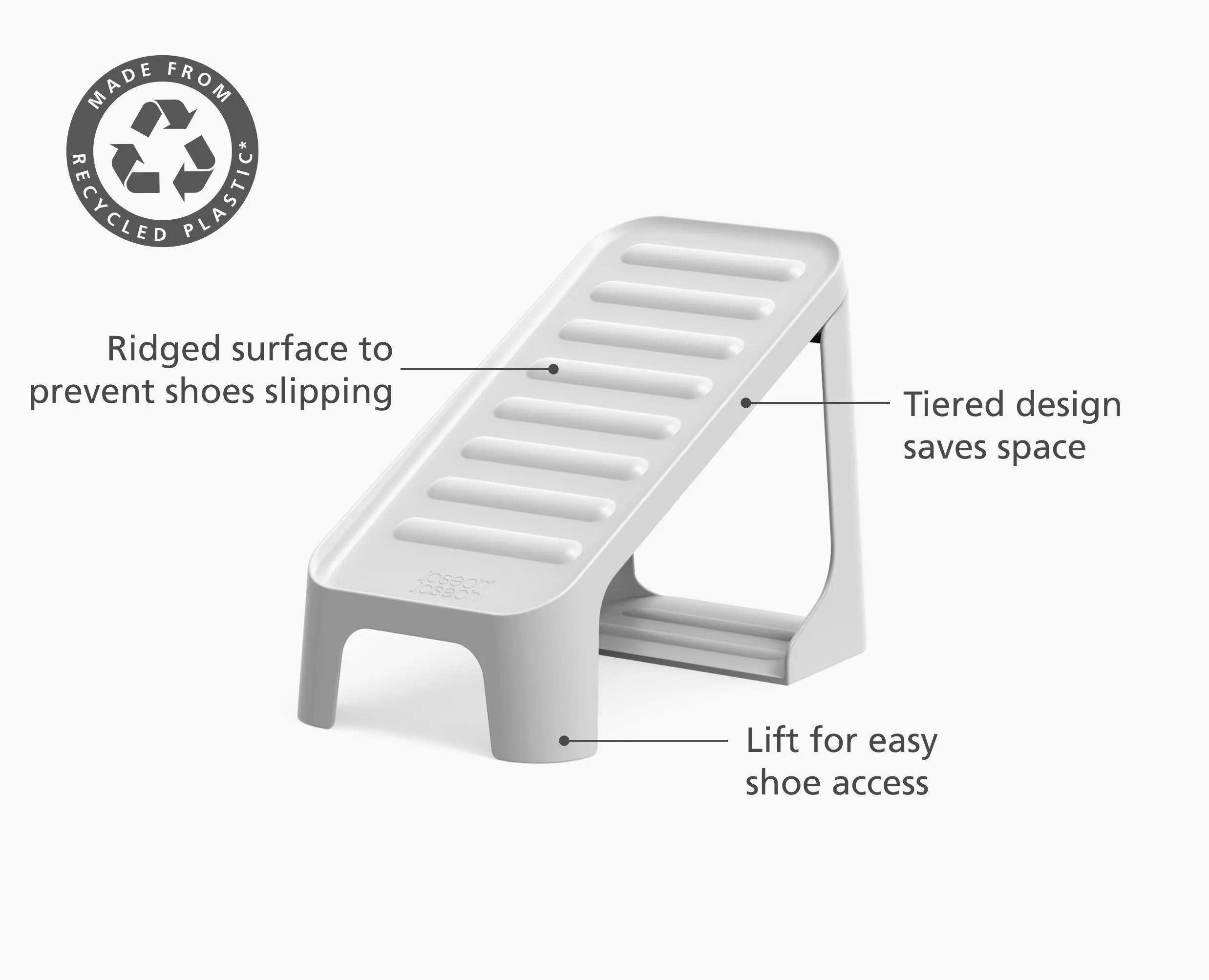 Shoe-in Compact 2-piece Ecru Shoe Caddy