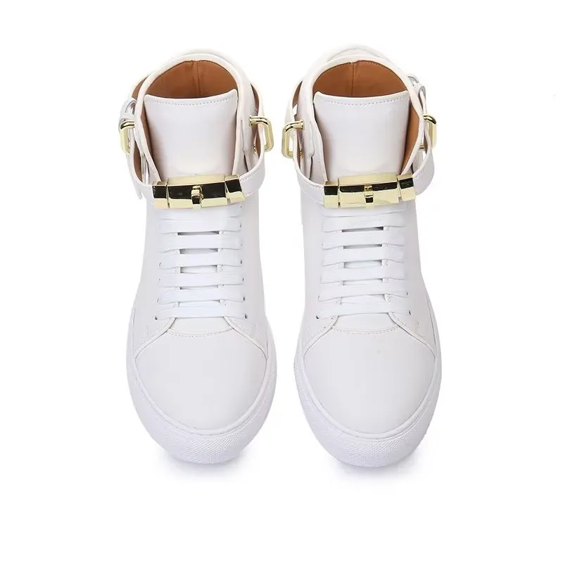 SilkLuxe Metallic Elegance High Tops