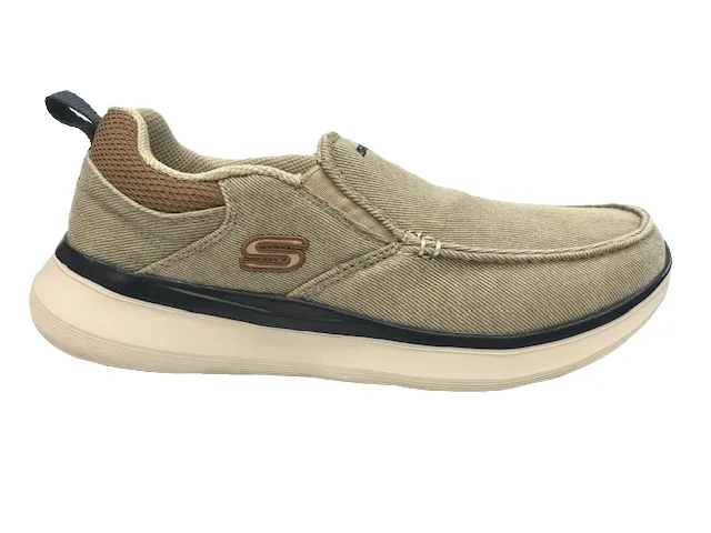 Skechers scarpa sneakers da uomo Delson 2.0 Larwin 210025 SND sabbia