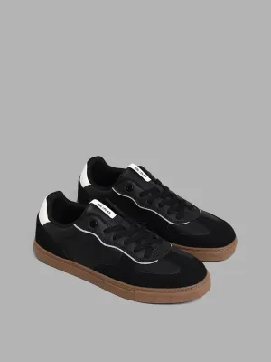 SOLEPLAY Black Detail Lace-Up Sneakers