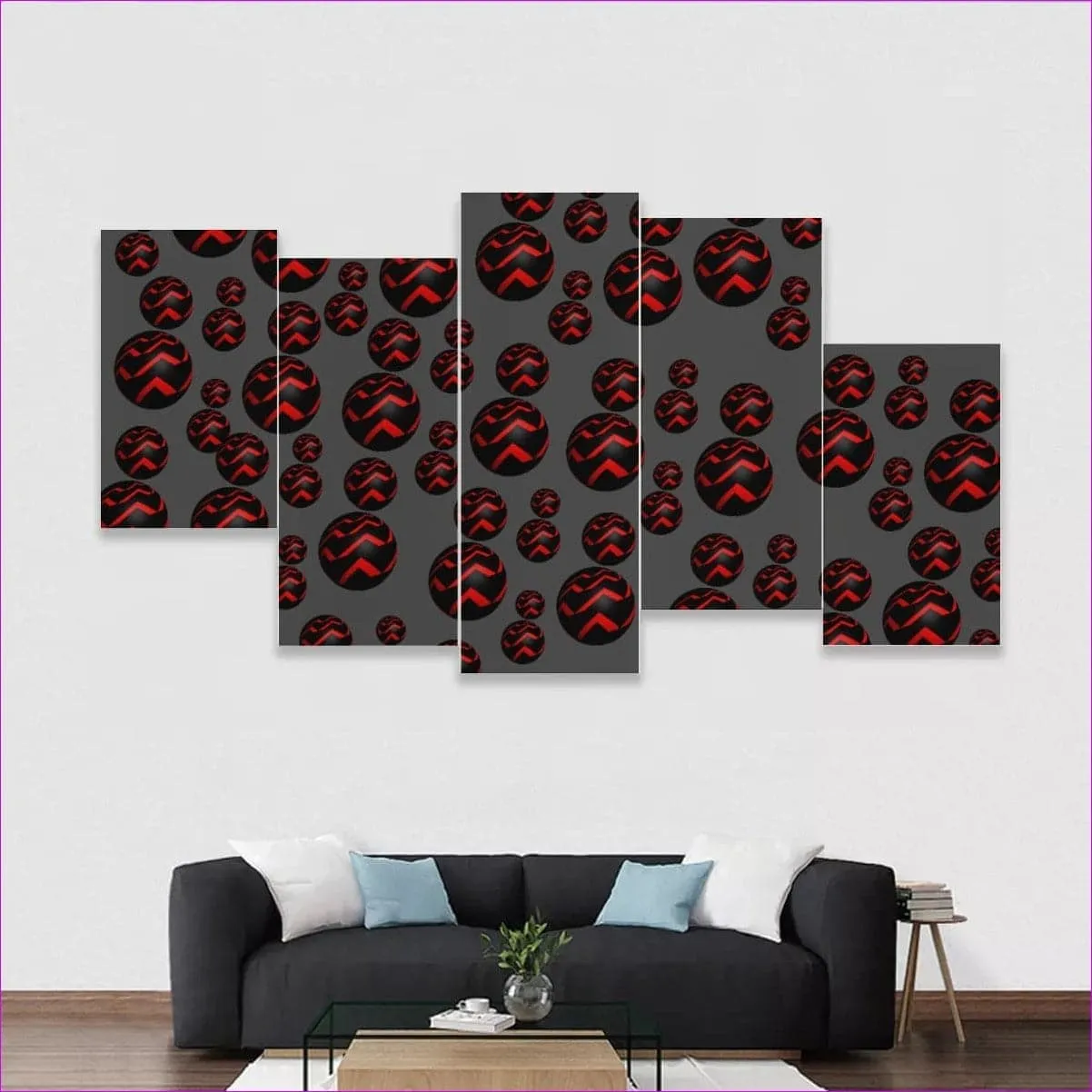 Sphere Canvas Wall Art Prints (No Frame) 5-Pieces