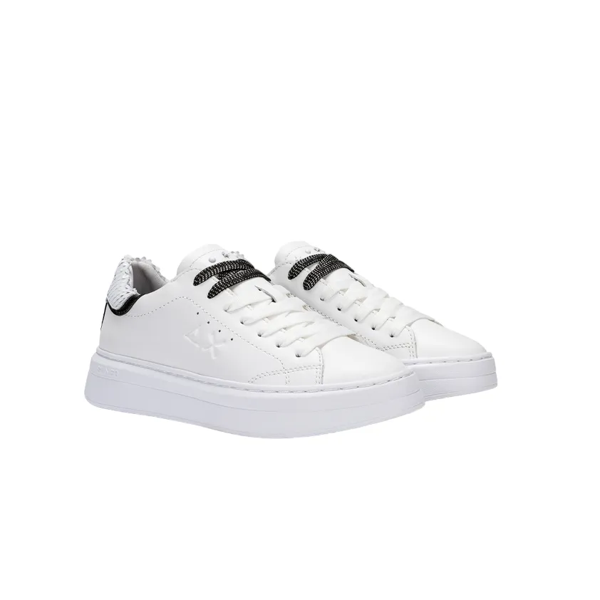 Sun68 scarpa sneakers da donna Grace Leather Z34226 0101 bianco