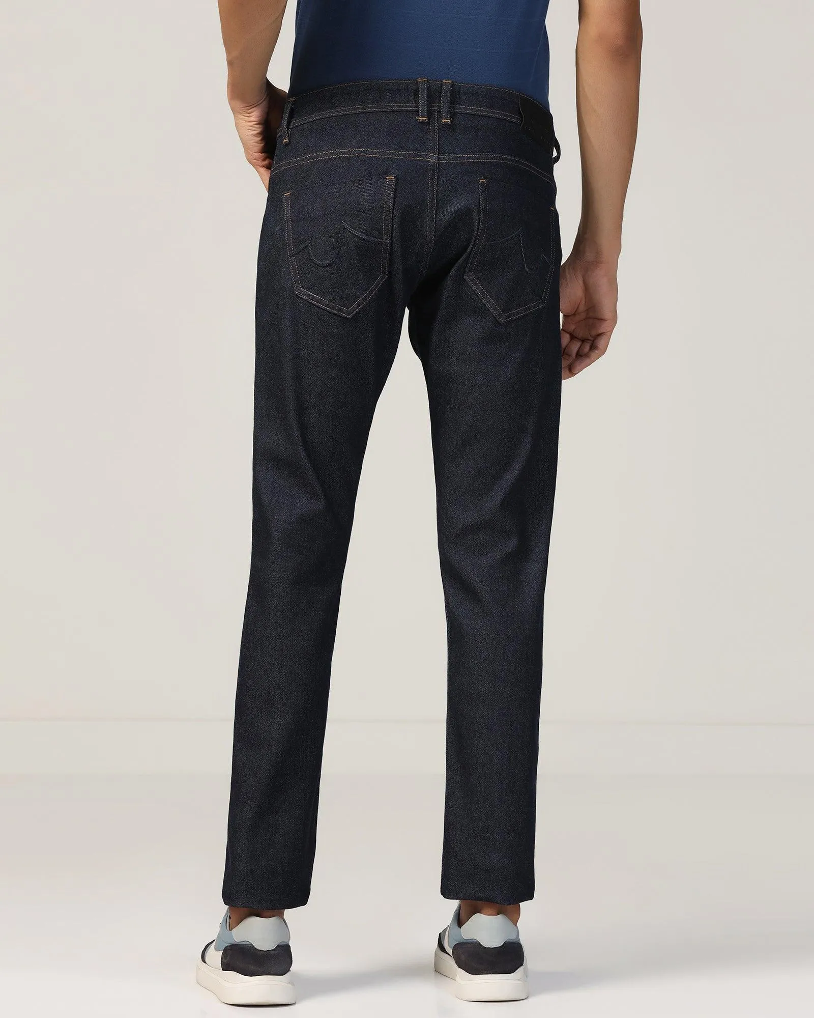 Super Clean Slim Comfort Buff Fit Indigo Blue Jeans - Callum