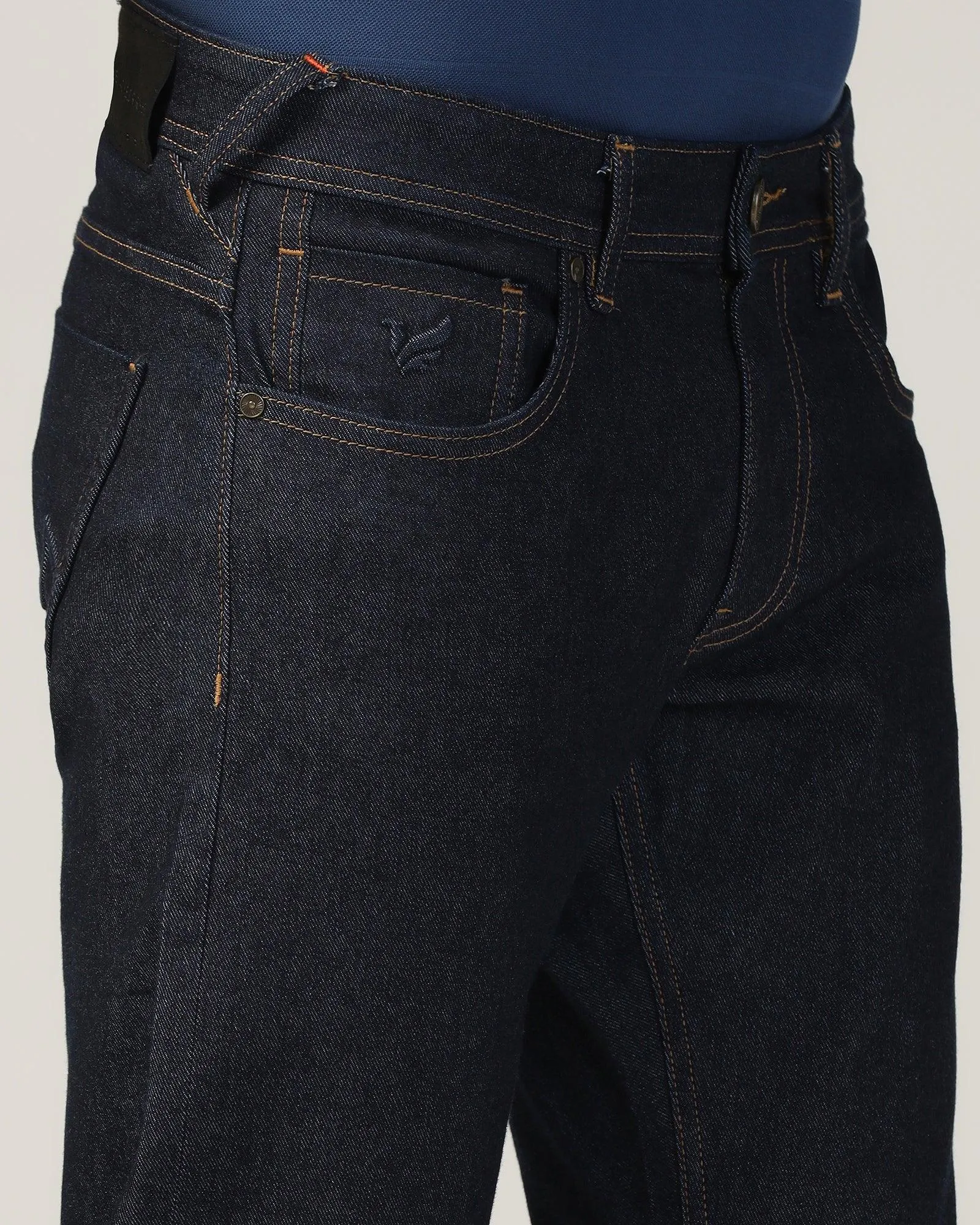 Super Clean Slim Comfort Buff Fit Indigo Blue Jeans - Callum