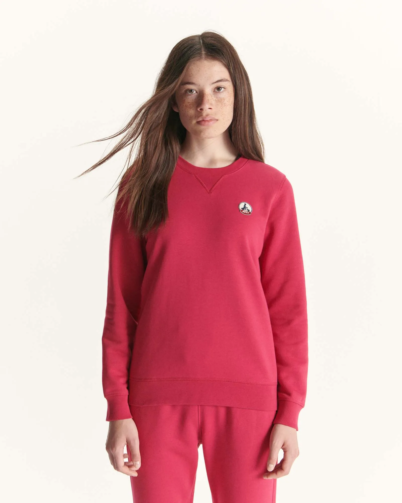 Sweat en coton biologique Rose cerise Elvas