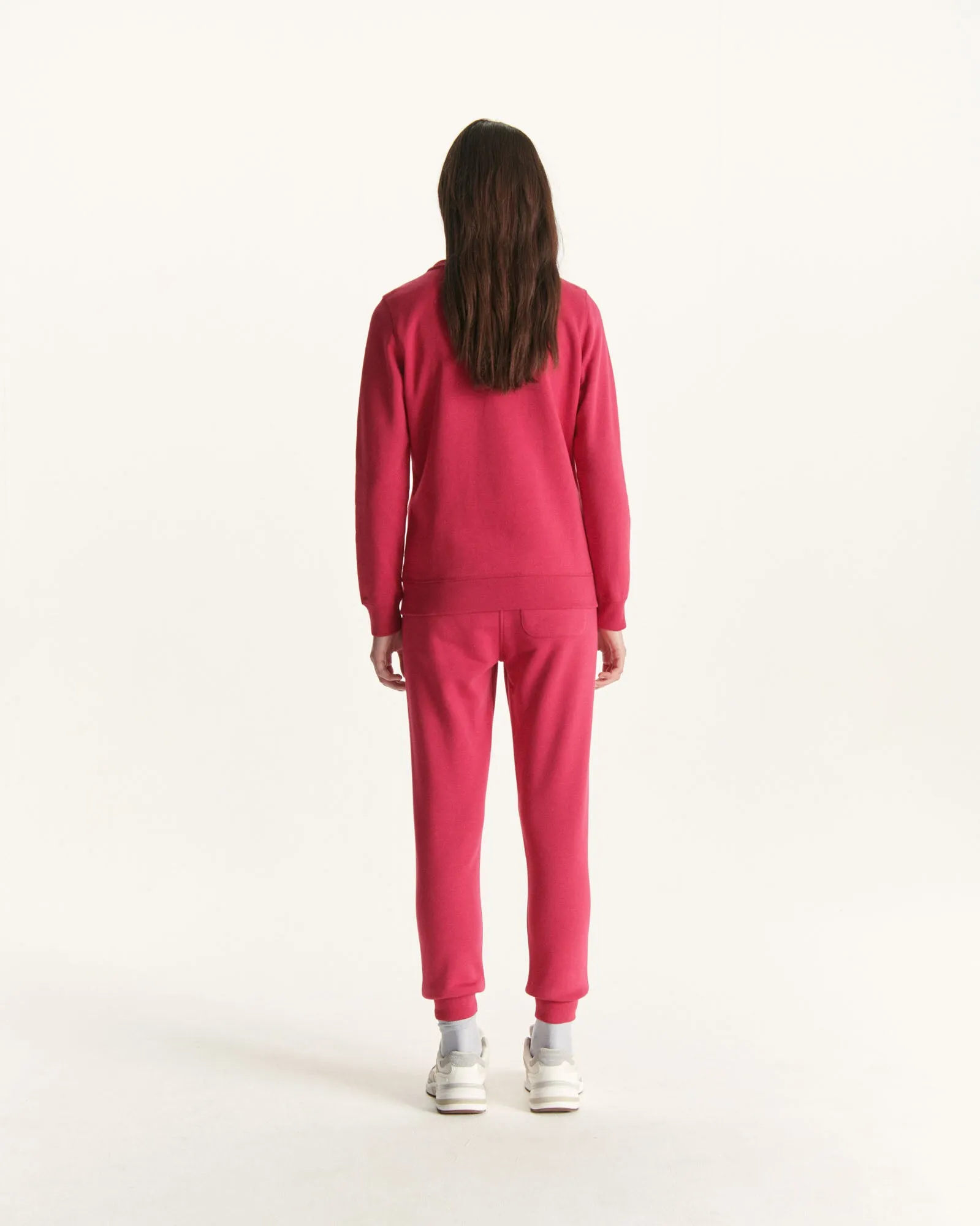 Sweat en coton biologique Rose cerise Elvas