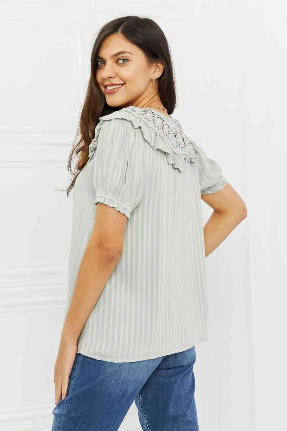 Sweet Talk Full Size Short Sleeve Top