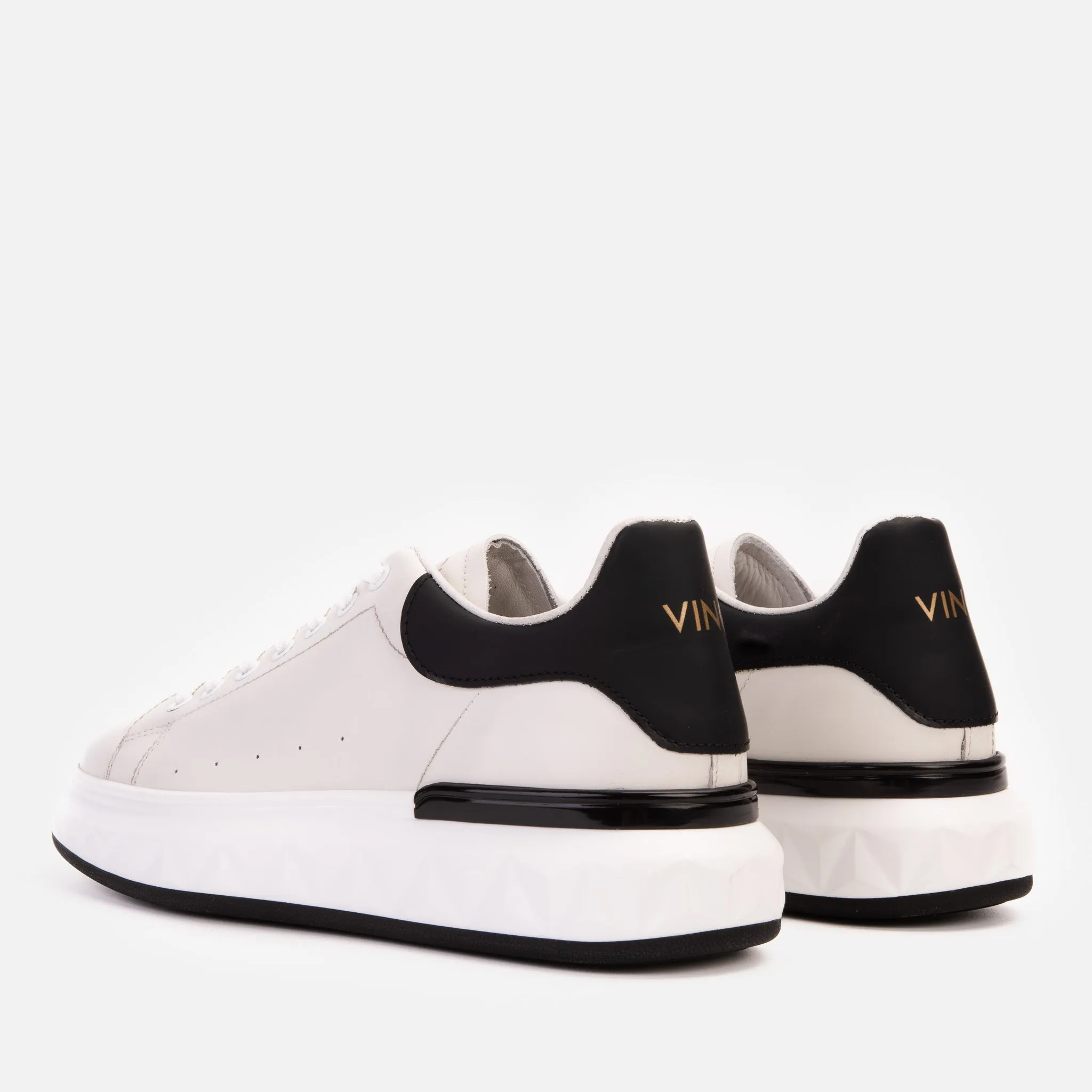 The Linq White Leather Men Sneaker