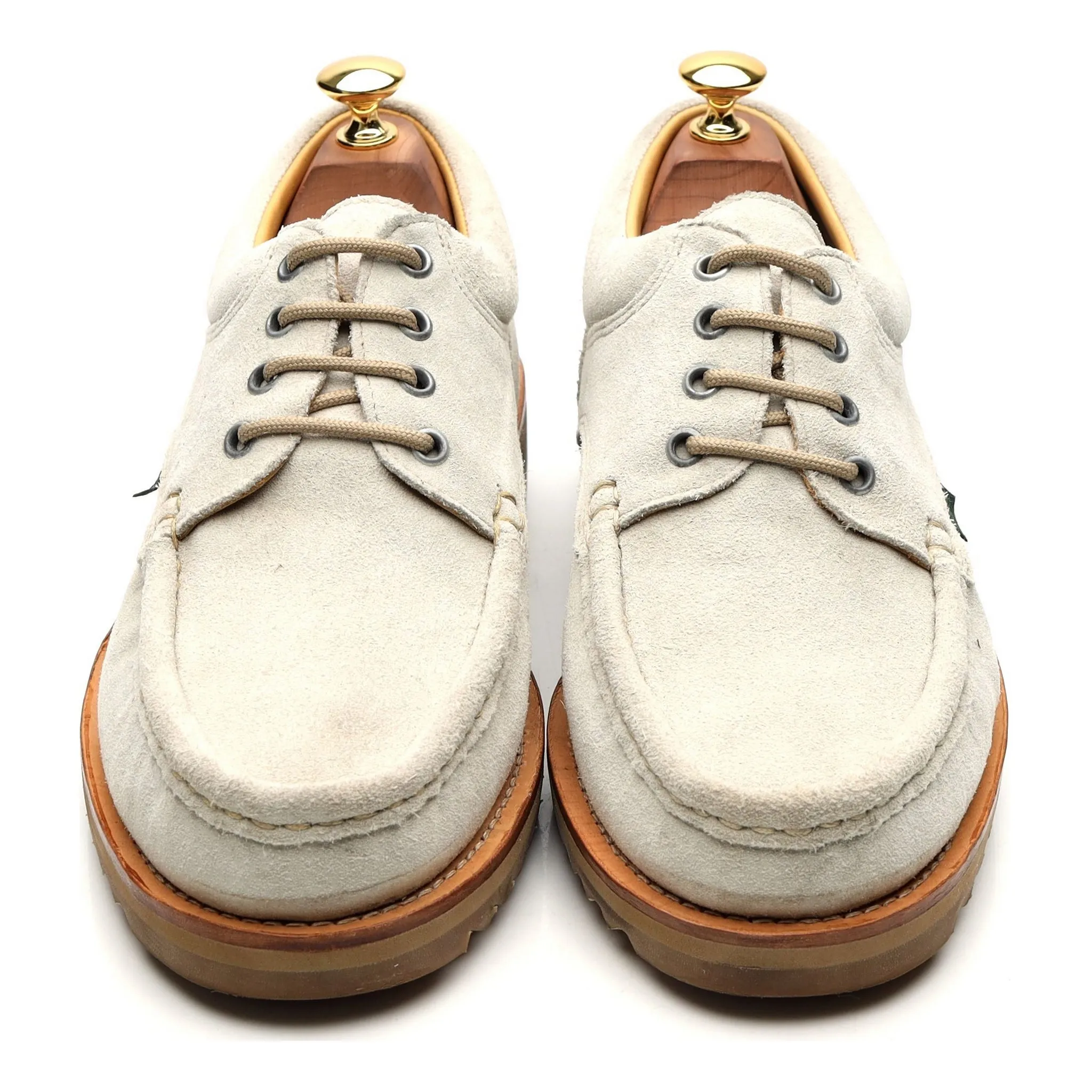 'Thiers' Cream Suede Deck Shoes UK 9