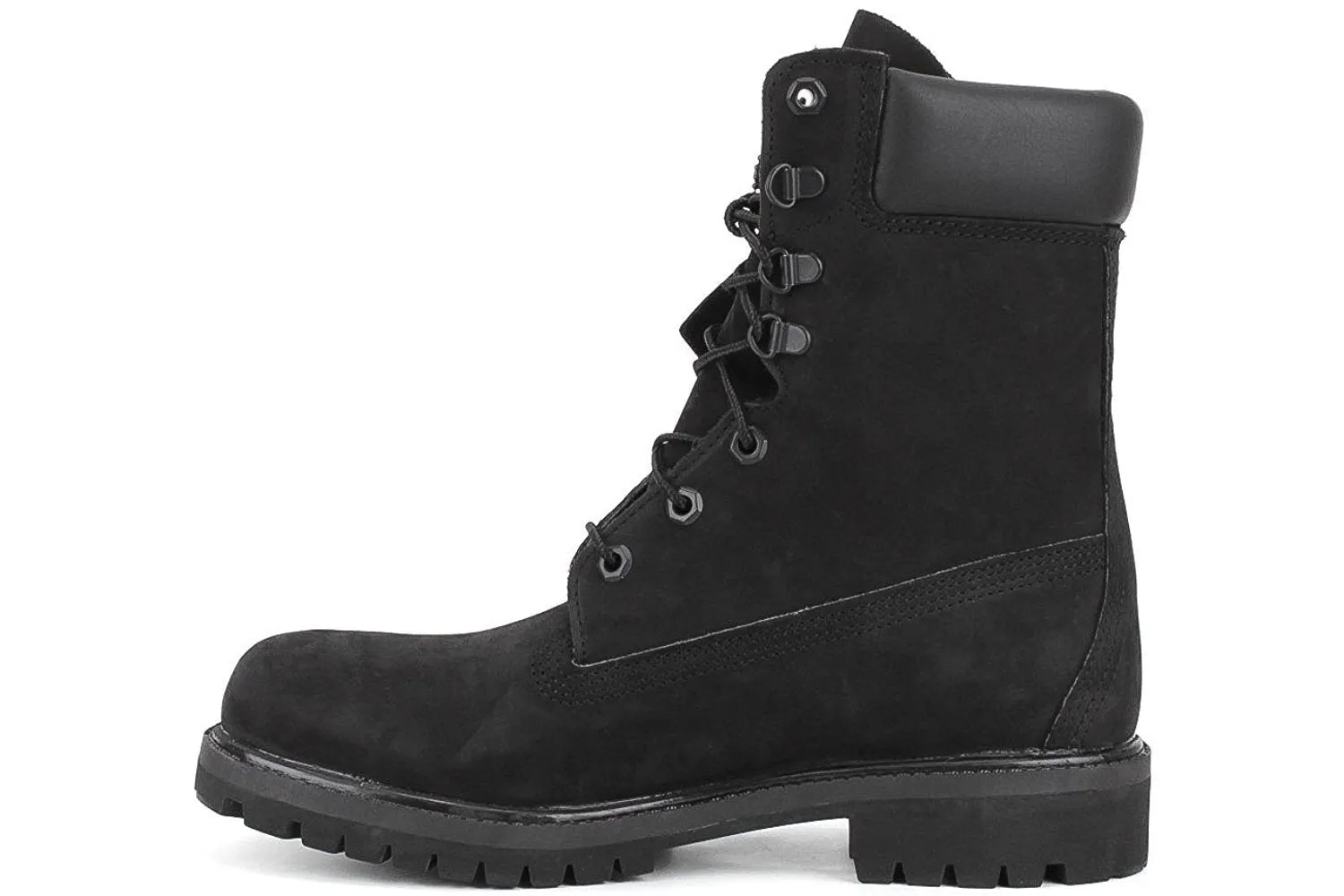 Timberland Men's Classic 8" Premium Boot - Black Out Nubuck Leather