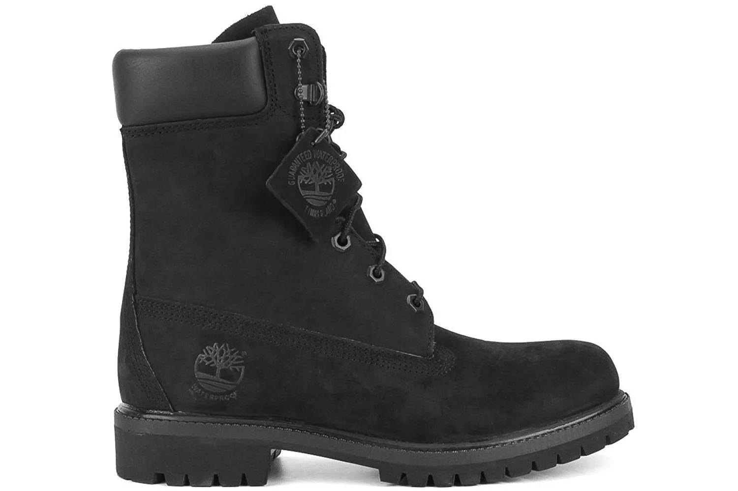 Timberland Men's Classic 8" Premium Boot - Black Out Nubuck Leather