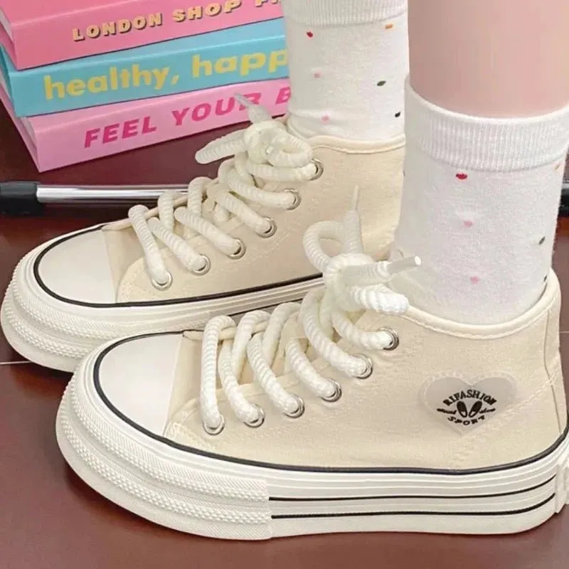 Toleet High-Top Platform Canvas Shoes