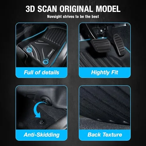 Toyota 4Runner 5 Seats 2013-2022 Floor Mats Anti-water Car Mats TPE Liners 1st & 2nd Row Full Set